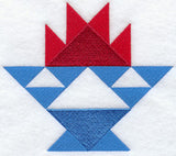 Amish Medallion Quilt Block - Lg