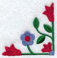 Rose and Tulip Quilt Block 1 - Quarter Lg