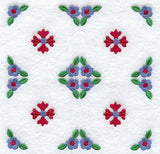 Rose and Tulip Quilt Block 2 - 4 Block Lg