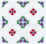 Rose and Tulip Quilt Block 2 - 4 Block Lg