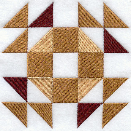 Crown of Thorns Quilt Block - Lg