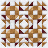Crown of Thorns Quilt Block - 4 Block Lg