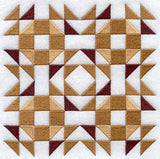 Crown of Thorns Quilt Block - 4 Block Lg