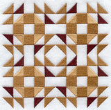 Crown of Thorns Quilt Block - 4 Block Lg