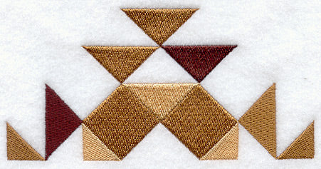 Crown of Thorns Quilt Block - Half Lg