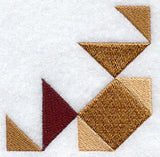 Crown of Thorns Quilt Block - Quarter Lg