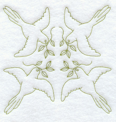 Birds Quilting Square (Double Run)