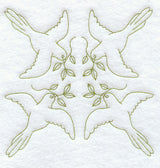 Birds Quilting Square (Double Run)