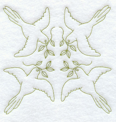 Birds Quilting Square (Double Run)