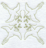 Birds Quilting Square (Double Run)