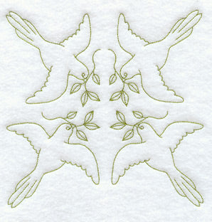 Birds Quilting Square (Double Run)