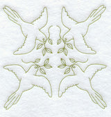 Birds Quilting Square (Double Run)