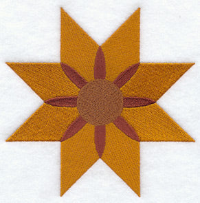 Kansas Sunflower Quilt Block - Lg