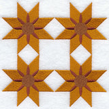 Kansas Sunflower Quilt Block - 4 Block Lg