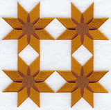 Kansas Sunflower Quilt Block - 4 Block Lg
