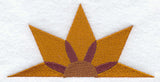 Kansas Sunflower Quilt Block - Half Lg