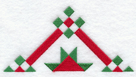 Mother's Fancy Quilt Block - Half Lg