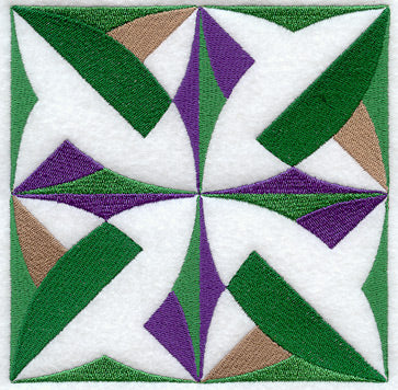 Bay Leaf Quilt Block - Lg