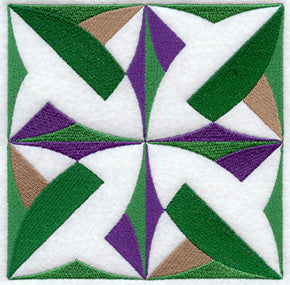 Bay Leaf Quilt Block - Lg