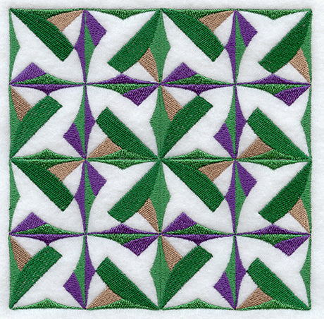 Bay Leaf Quilt Block - 4 Block Lg