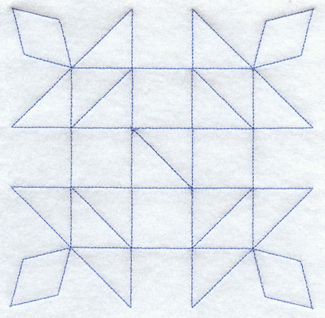 Crown of Thorns Quilting Square (Double Run)