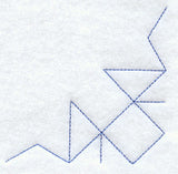 Crown of Thorns Quilting Quarter Square (Double Run)