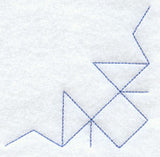 Crown of Thorns Quilting Quarter Square (Double Run)