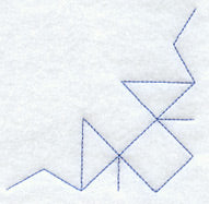 Crown of Thorns Quilting Quarter Square (Double Run)