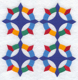 Caesar's Crown Quilt Block - 4 Block Lg