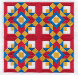 Church Windows Quilt Block - 4 Block Lg