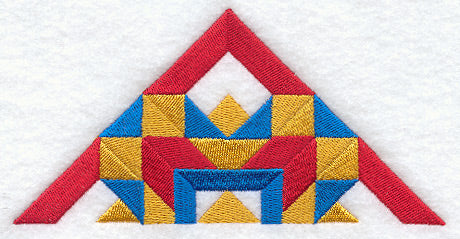 Church Windows Quilt Block - Half Lg