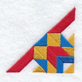 Church Windows Quilt Block - Quarter Lg