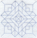 Church Windows Quilting Square (Double Run)