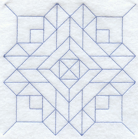 Church Windows Quilting Square (Double Run)