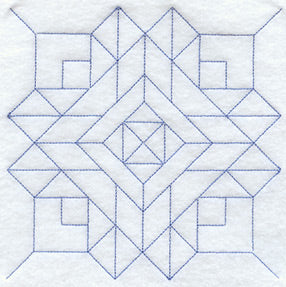 Church Windows Quilting Square (Double Run)