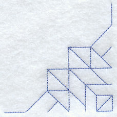 Church Windows Quilting Quarter Square (Double Run)