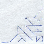 Church Windows Quilting Quarter Square (Double Run)