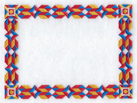 Church Windows Quilt Label - Lg