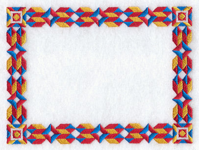 Church Windows Quilt Label - Lg