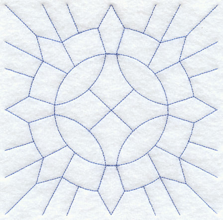 Caesar's Crown Quilting Square (Double Run)