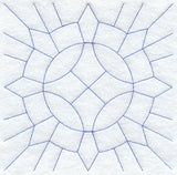 Caesar's Crown Quilting Square (Double Run)