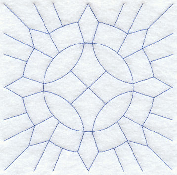 Caesar's Crown Quilting Square (Double Run)