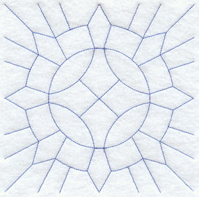 Caesar's Crown Quilting Square (Double Run)