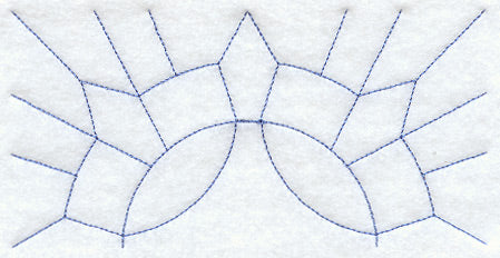 Caesar's Crown Quilting Half Square (Double Run)