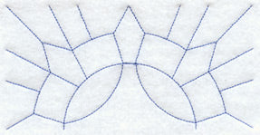 Caesar's Crown Quilting Half Square (Double Run)