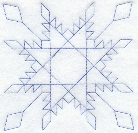 Feathered Star Quilting Square (Double Run)