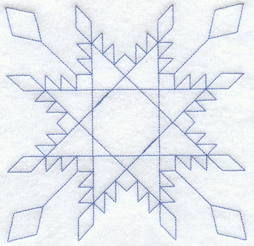 Feathered Star Quilting Square (Double Run)