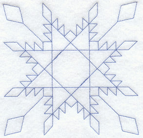 Feathered Star Quilting Square (Double Run)