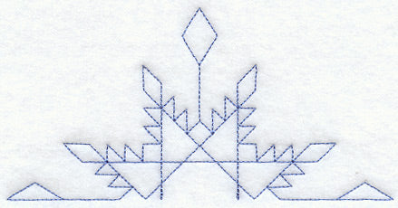 Feathered Star Quilting Half Square (Double Run)