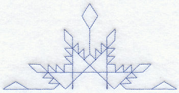 Feathered Star Quilting Half Square (Double Run)